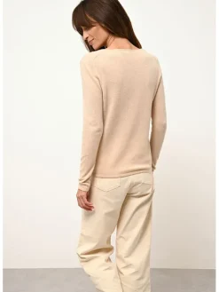 Kasjmieren trui "Joan" beige