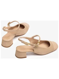 Keder-Pumps beige