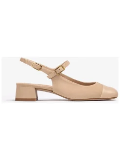 Keder-Pumps beige