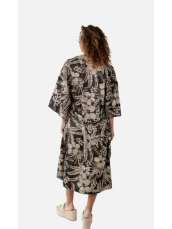 Kimono "Luciaga" zwart/beige