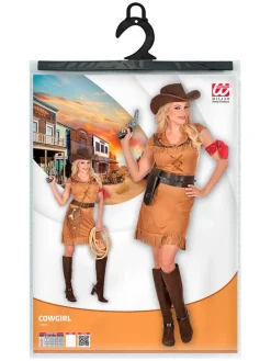 Kostuumjurk "Cowgirl" lichtbruin