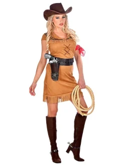 Kostuumjurk "Cowgirl" lichtbruin