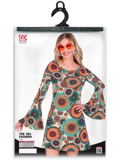 Kostuumjurk "60's" meerkleurig