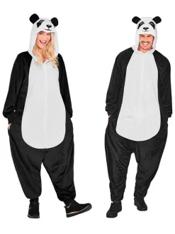 Kostuumpak "Panda" wit/zwart