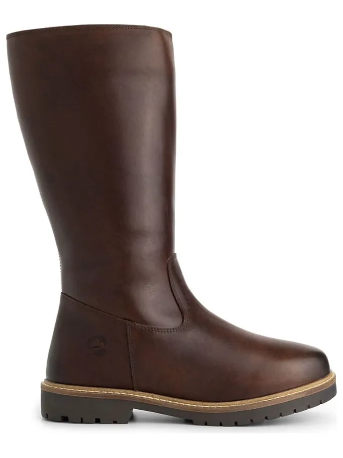 Leder-Stiefele "Vinstra" bruin