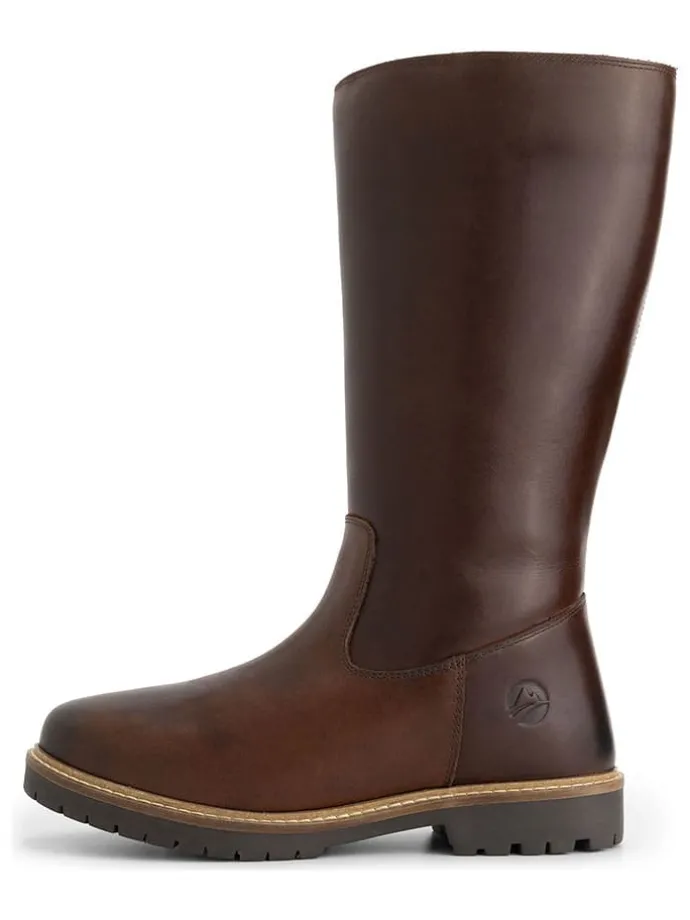 Leder-Stiefele "Vinstra" bruin