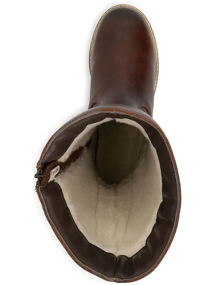 Leder-Stiefele "Vinstra" bruin