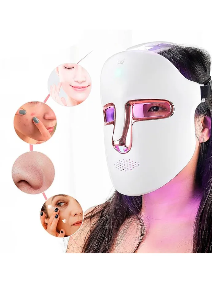 Ledgezichtsmasker wit