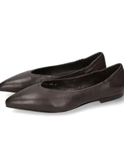 Leren ballerina's 