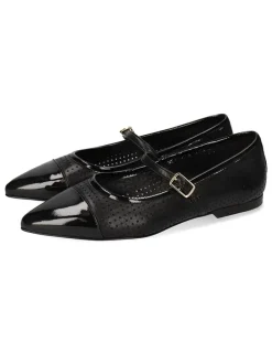 Leren ballerina's 
