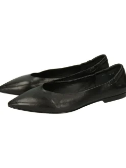 Leren ballerina's "Alora 1" zwart