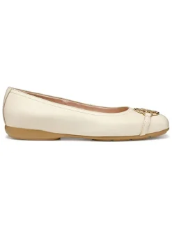 Leren ballerina's 