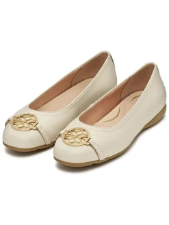 Leren ballerina's 