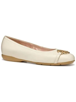 Leren ballerina's 