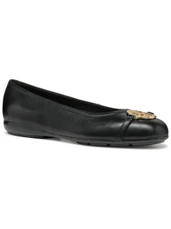 Leren ballerina's "Annytah" zwart