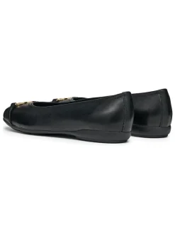 Leren ballerina's 