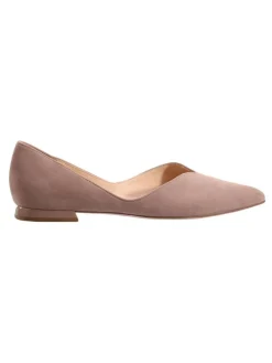 Leren ballerina's "Basic" lichtroze