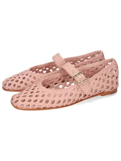 Leren ballerina's "Bexley 2" lichtroze