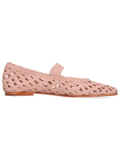 Leren ballerina's 