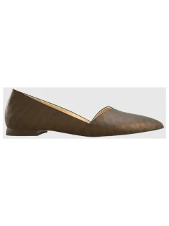 Leren ballerina's "Boulevard 10" bruin