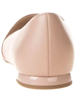 Leren ballerina's "Boulevard" rosé