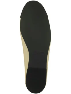 Leren ballerina's "Chadii" crème