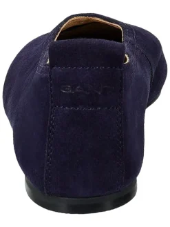 Leren ballerina's "Chadii" donkerblauw