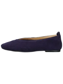 Leren ballerina's "Chadii" donkerblauw