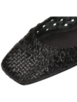 Leren ballerina's "Elyssa 1" zwart