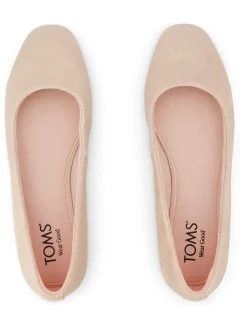 Leren ballerina's lichtroze