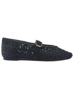 Leren ballerina's met bandje "Bexley 4" zwart