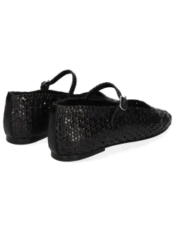Leren ballerina's met bandje "Bexley 10" zwart