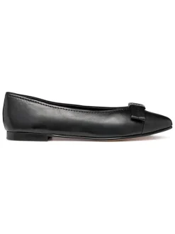 Leren ballerina's "Millianee" zwart