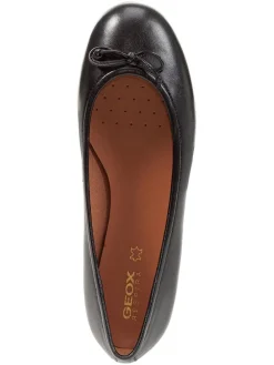 Leren ballerina's "Palmaria" zwart