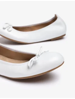 Leren ballerina's wit