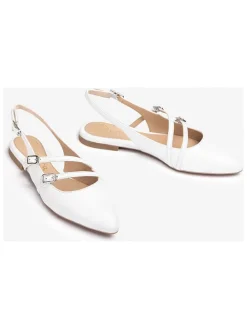 Leren ballerina's wit