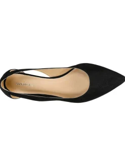 Leren ballerina's zwart