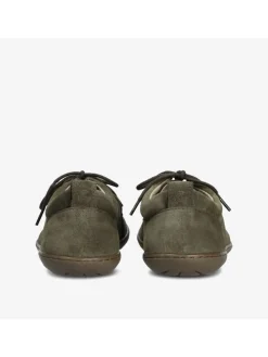 Leren barefootschoenen "Cricket" kaki