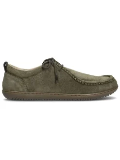 Leren barefootschoenen "Cricket" kaki