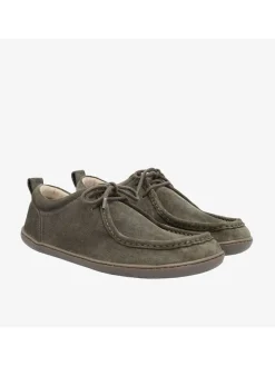 Leren barefootschoenen "Cricket Plus+" kaki