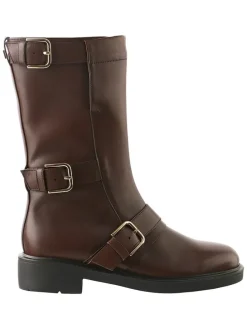 Leren boots "Billie" bruin