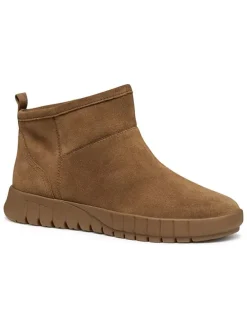 Leren boots camel
