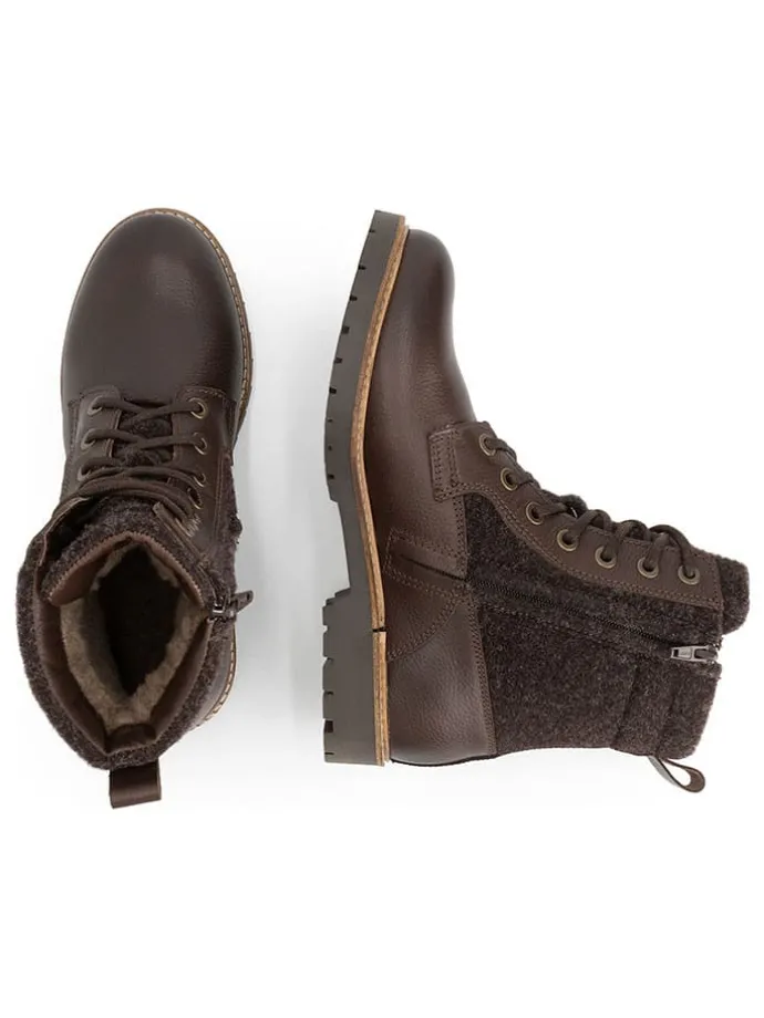 Leren boots "Folge" bruin
