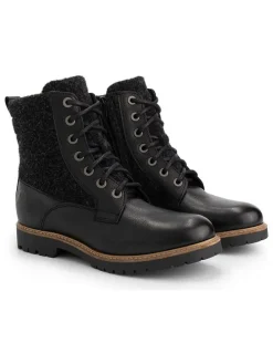 Leren boots "Folge" zwart