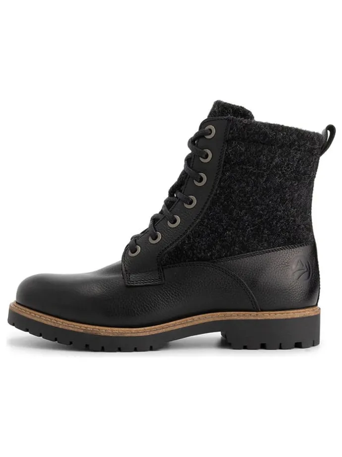 Leren boots "Folge" zwart