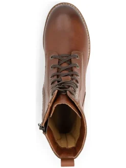 Leren boots "Forde" lichtbruin