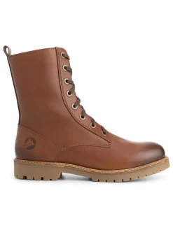 Leren boots "Forde" lichtbruin