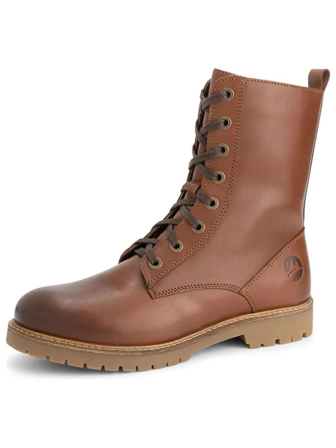 Leren boots "Forde" lichtbruin