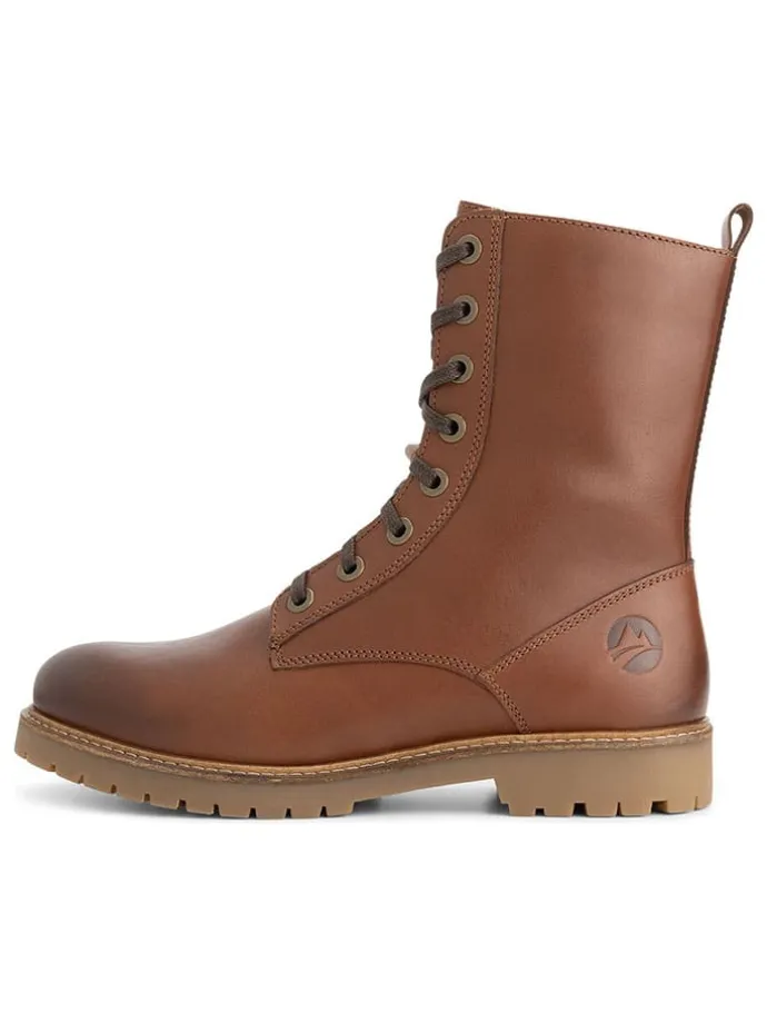 Leren boots "Forde" lichtbruin