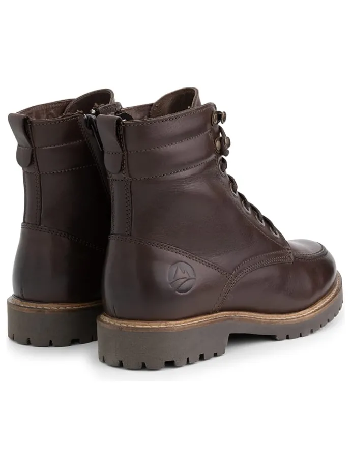 Leren boots "Haugesund" bruin